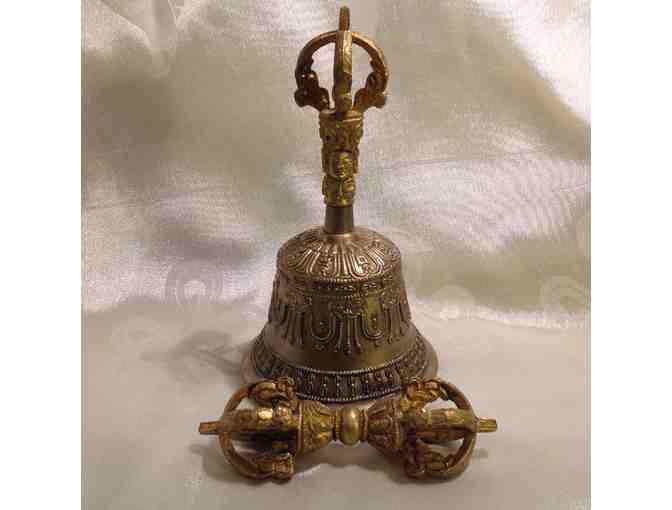Brass Bell with Matching Vajra  and Case