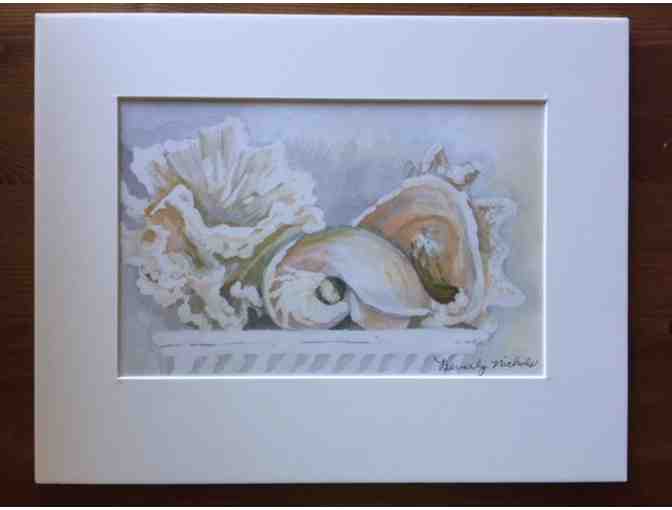 Sea Shells Watercolor Print