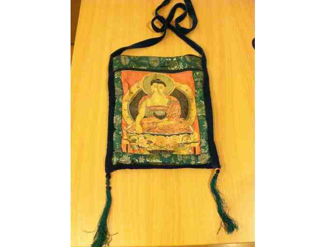 Brocade/Velvet Bag With Shakyamuni Buddha