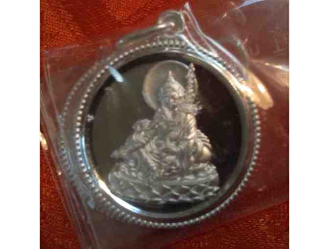 Silver Guru Rinpoche Medallion