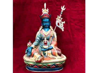 Filled and Consecrated Orgyen Menlha Painted Statue