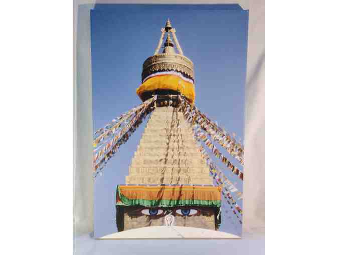 Bodhanath Stupa Eyes, Print on Canvas  (1 of 2)