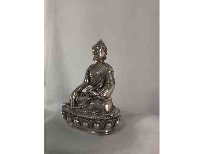 Shakyamuni Buddha Statue, silver