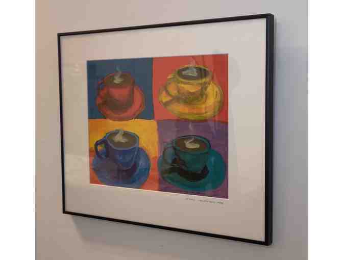 'Four Coffee Cups' Print Signed by Michael Babyak