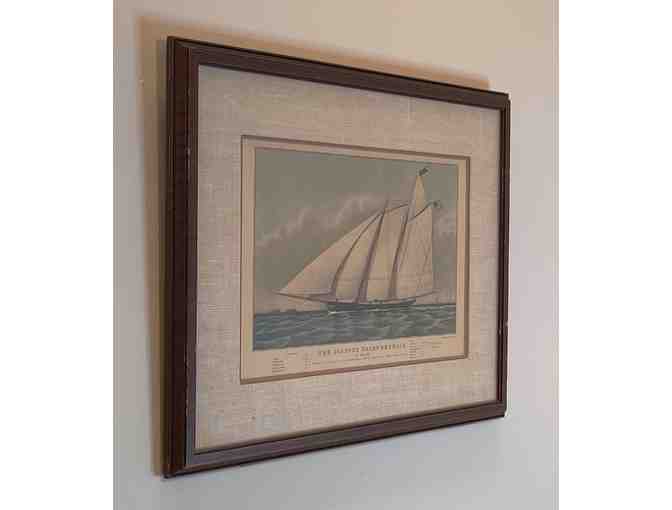 The Clipper Yacht 'America', Print by Currier and Ives