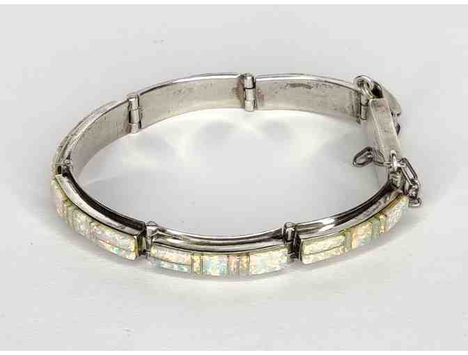 Sterling Silver and Opal Bracelet