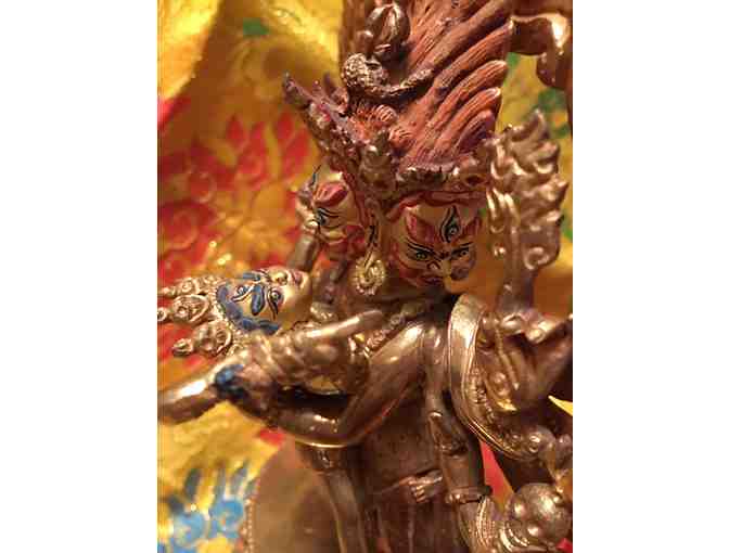 9' Vajrakilaya Half-Gold Painted Statue