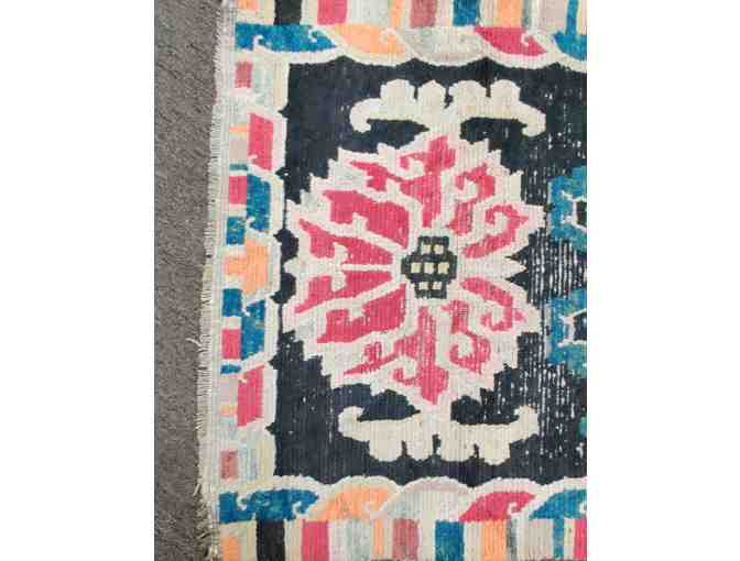 Vintage Wool Tibetan Carpet