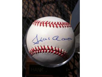 Hank Aaron Signed Baseball