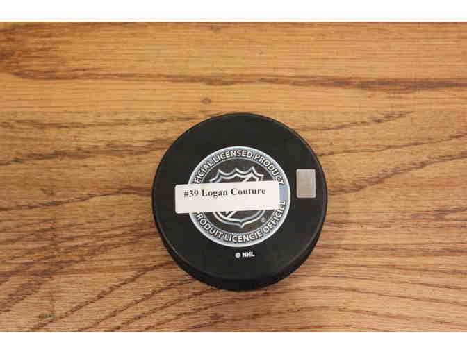 Sharks  Autographed Puck - Logan Couture