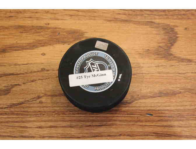 Sharks  Autographed Puck - Tye McGinn