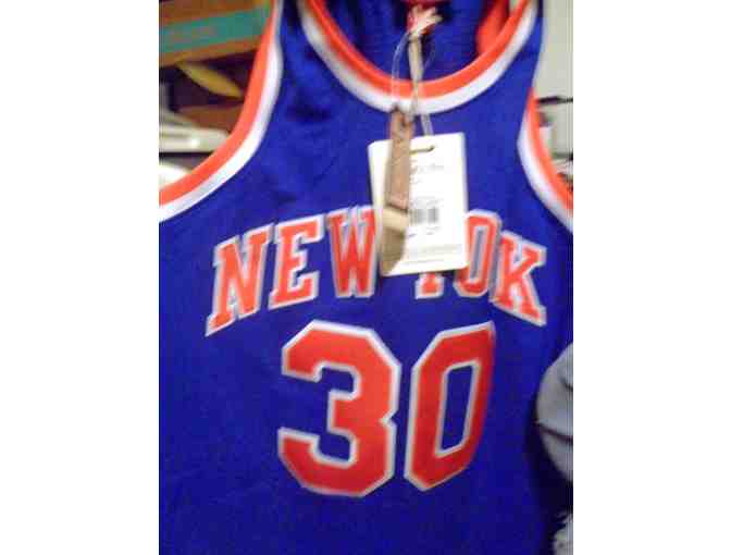 Bernard King New York Knicks (HOF 2013) Autographed Mitchell & Ness Throwback Blue Jersey