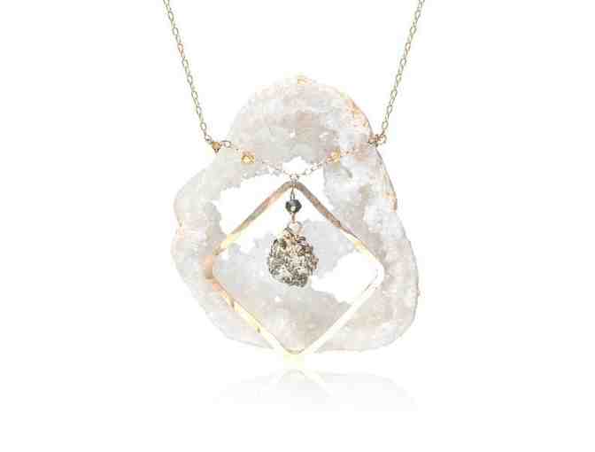 Geode Fancy Equality Mid-Necklace - Gold