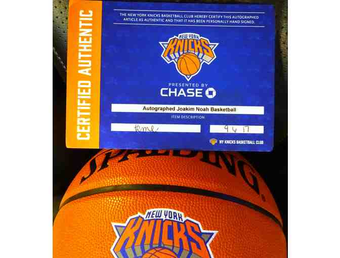 Knicks' Joakim Noah autographed basketball