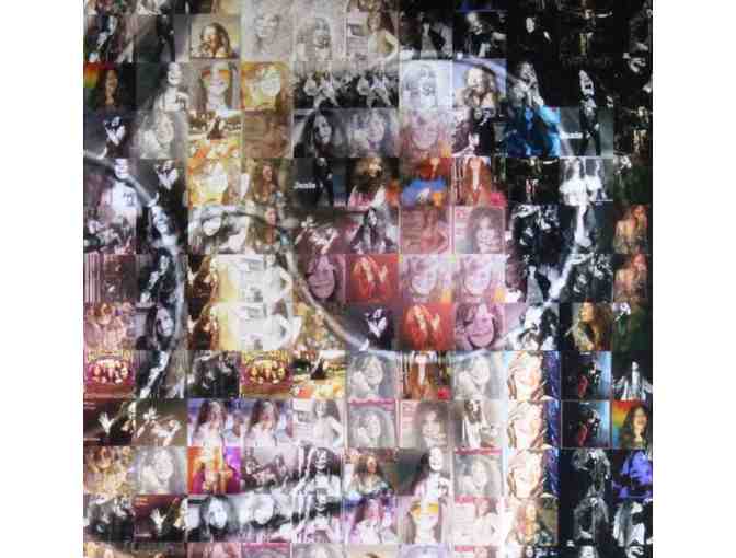 Janis Joplin Photo Mosaic Poster