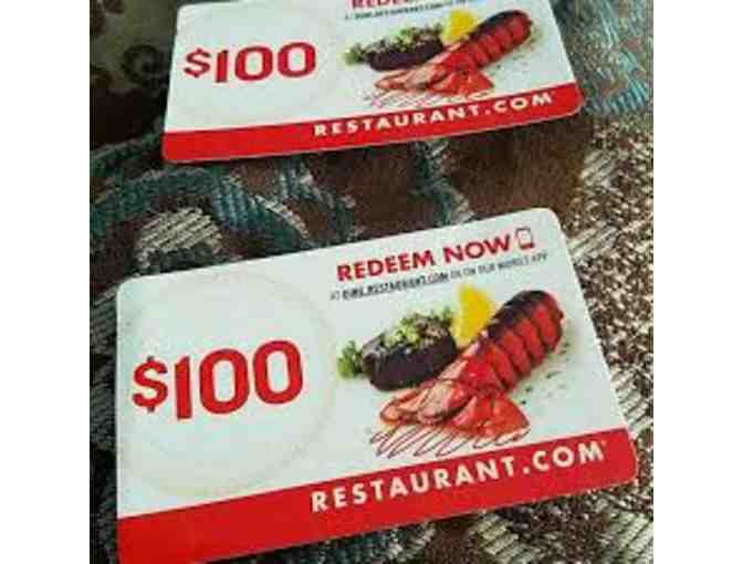 $200 in Restaurant.com gift cards - Photo 1