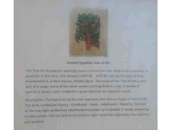 Egyptian Papyrus Artwork - Tree of Life