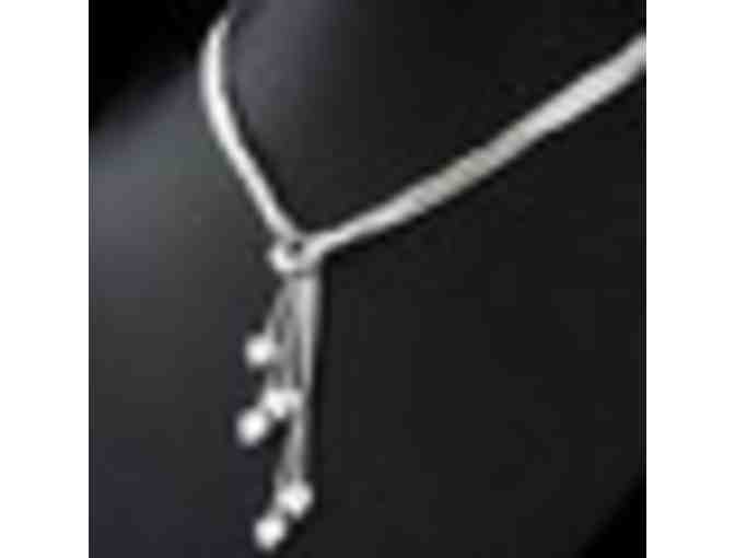 Dangling Hearts Sterling Silver Necklace/Bracelet Set