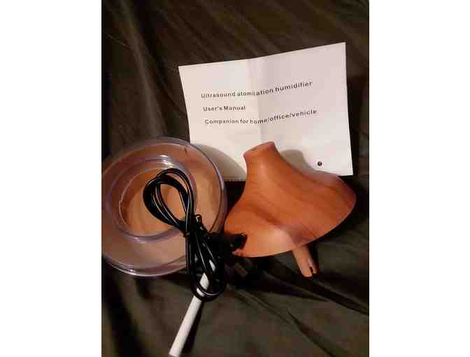Electric Wood Grain Ultrasonic Essential Oil Diffuser & Humidifier