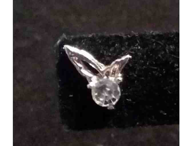 .925 Silver Stud Angel Earrings