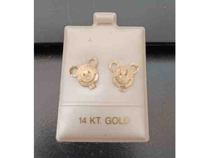 Mickey Mouse 14K earrings