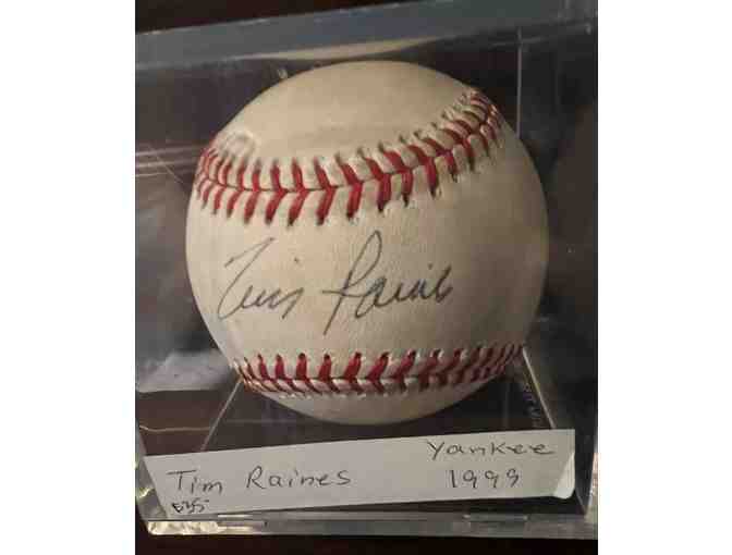 Autographed Tim Raines, Sr. Baseball