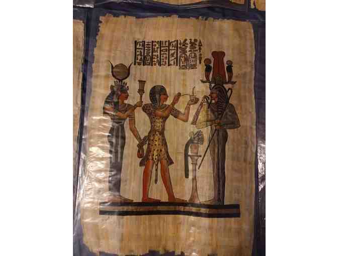 Authentic Egyptian Papyrus Art - set of 10