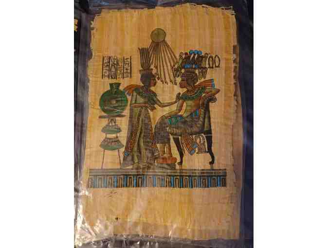 Authentic Egyptian Papyrus Art - set of 10