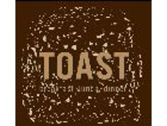 Toast Restaurant: $20 Certificate