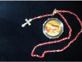 Rose Bead Rosary from Chartres