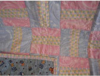 Pink and Blue Baby Quilt