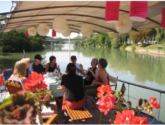Paris Luncheon for two aboard boat on the Seine