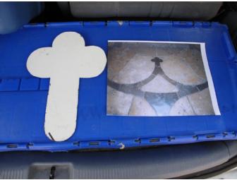 Chartres Cathedral Labyrinth on Canvas, Center Rosette