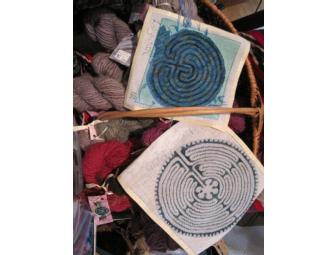 Chartres Labyrinth Needlepoint Canvass