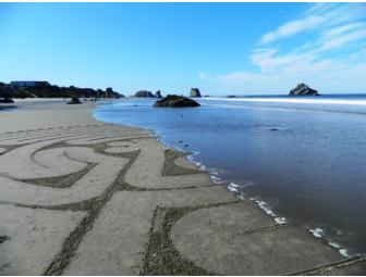 Sand \ LABYRINTH / Sea Photo on canvas