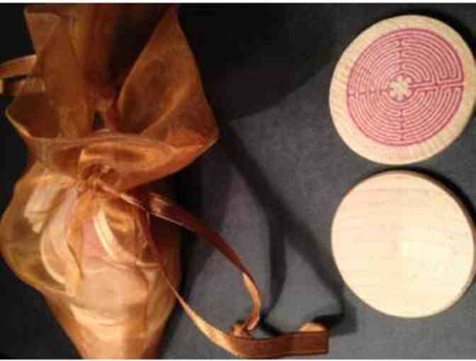 Chartres Labyrinth on 26 Wooden Disks & The Runes