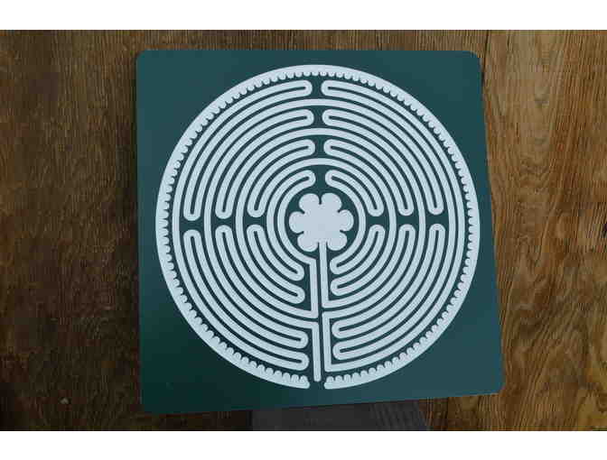 Finger Labyrinth: 12'' Acrylic Chartes Labyrinth - Green