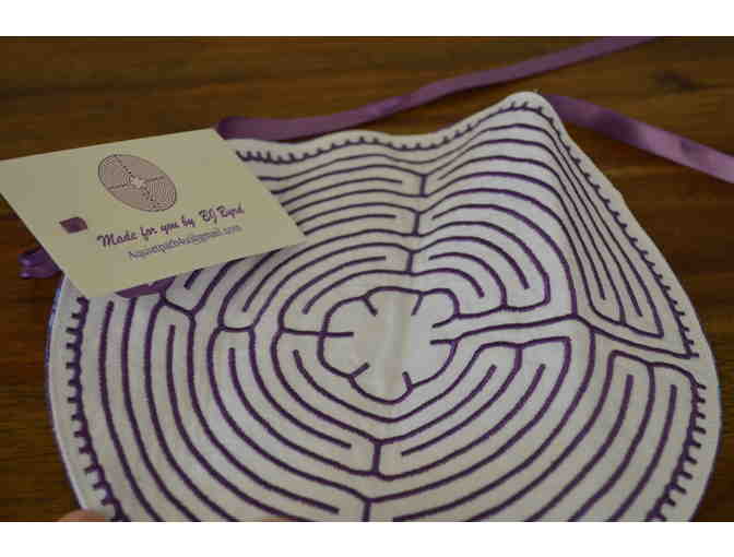Finger Labyrinth - Purple Labyrinth on White (Veriditas)