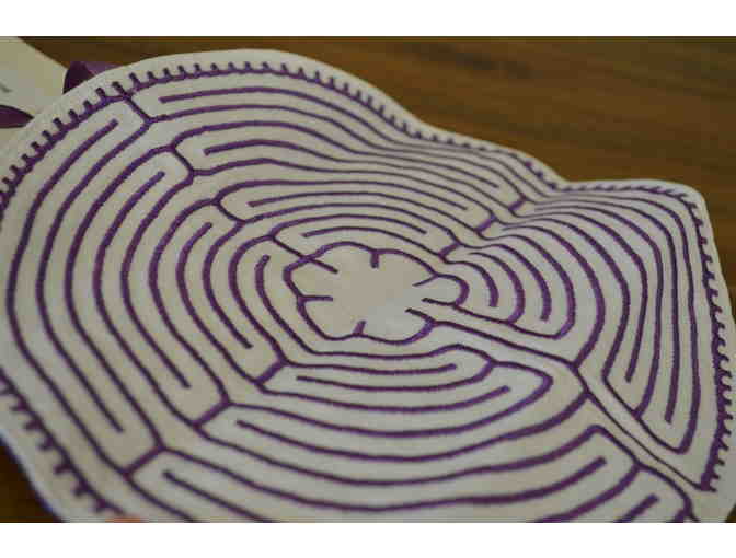 Finger Labyrinth - Purple Labyrinth on White