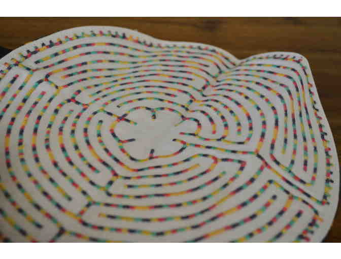 Finger Labyrinth - Multicolor Labyrinth on White