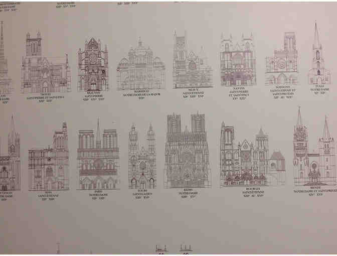 Poster of 75 French Cathedrals