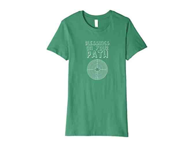 Blessings on Your Path Labyrinth T-Shirt - Photo 1