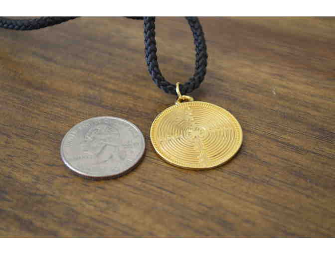 Jewelry - Necklace (Gold-Tone Pewter Chartres Labyrinth)
