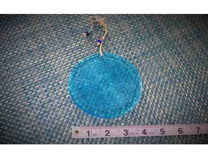 Suncatcher - Chartres Glass Labyrinth (Blue)