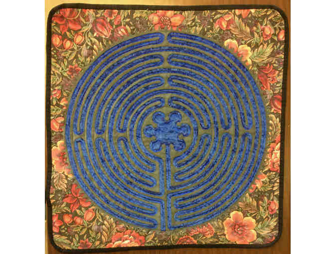 Beautiful Chartres Labyrinth Fabric Art