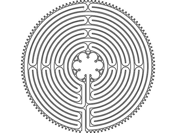 ACCURATE drawing of Chartres Labyrinth - Photo 1
