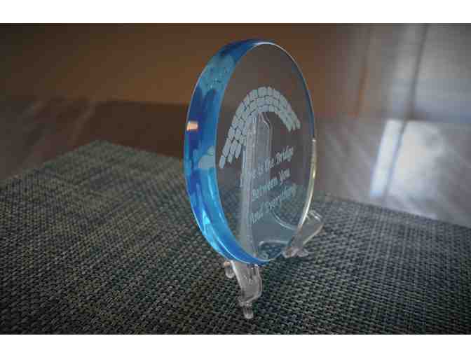 Glass Artwork with Stand #2