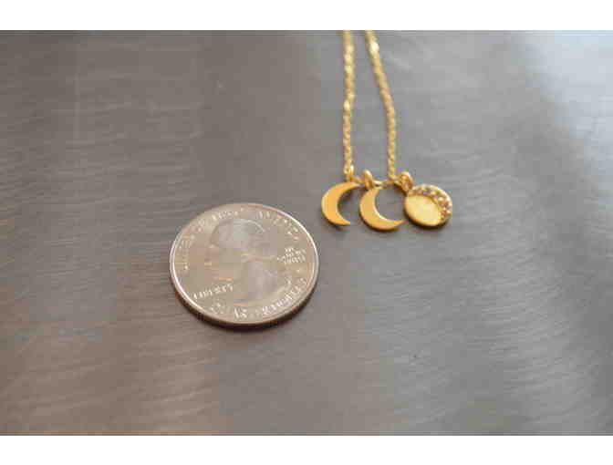 Evolution of Spirit Necklace Featuring Moon & White Topaz