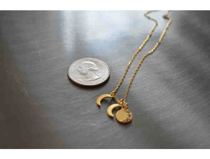 Evolution of Spirit Necklace Featuring Moon & White Topaz