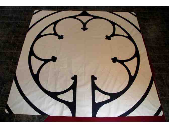 Chartres Labyrinth Rosette on 12 foot canvas - Photo 1